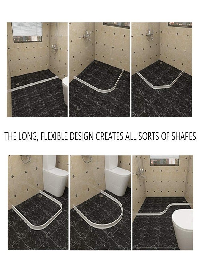 Duzzy 66 Inch Collapsible Shower Threshold Water Dam Shower Barrier and Retention System and Keeps Water Inside Threshold - Image 5